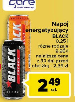 Napój energetyczny mango Black energy promocja