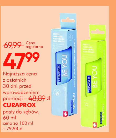 Pasta do zębów blue Curaprox be you promocja