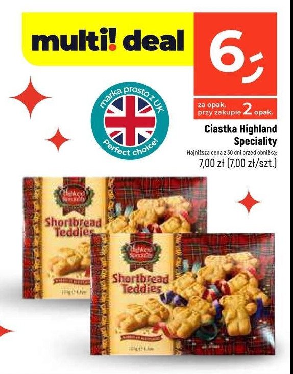 Ciastka maślane Highland speciality promocja