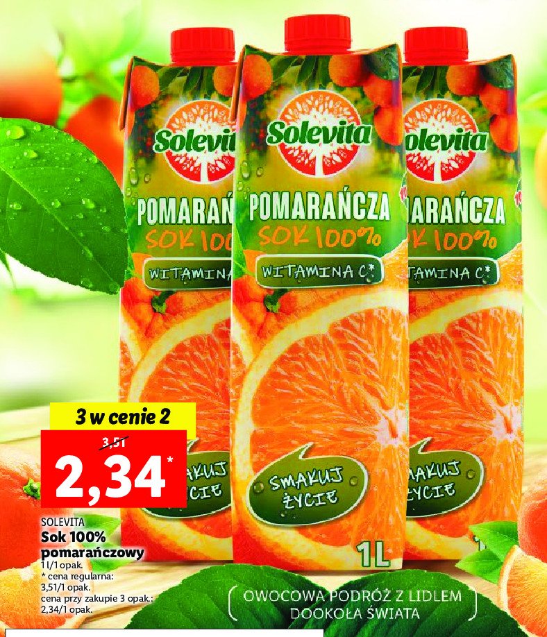 Sok pomarańczowy Solevita promocje