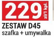 Zestaw PIK ZESTAW D45 szafka + umywalka kolor biały promocja w Merkury Market