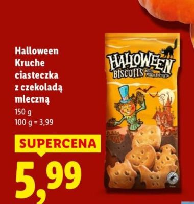 Kruche ciasteczka z czekoladą mleczną promocja w Lidl