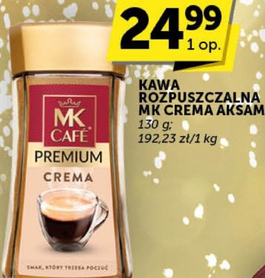 Kawa rozpuszczalna MK Cafe Premium Crema Aksamitna promocja w ABC