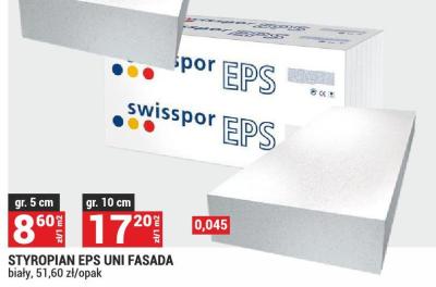 Styropian EPS UNI FASADA biały gr. 5 cm promocja w Merkury Market