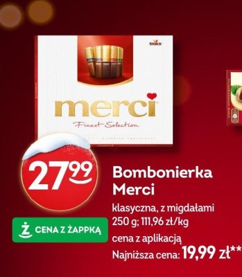 Bombonierka Merci klasyczna z migdałami promocja w Żabka