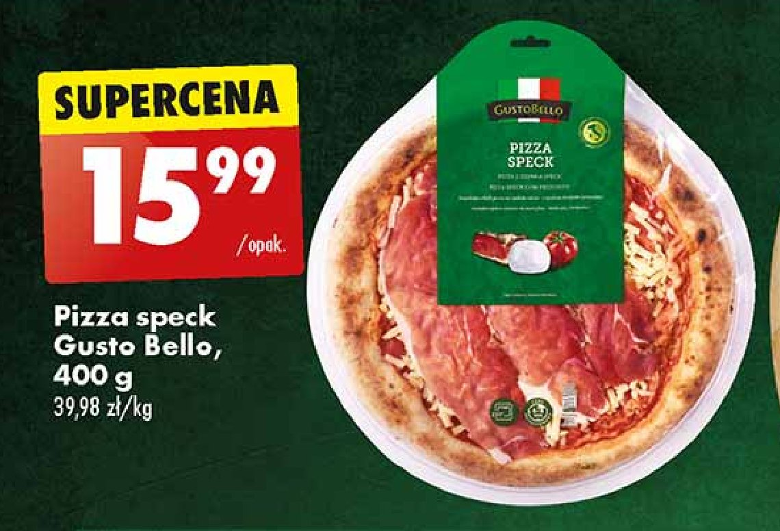 Pizza speck Gustobello promocja