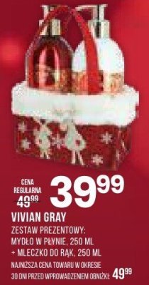 Zestaw prezentowy Vivian Gray żel pod prysznic, 250 ml + mleczko do rak, 250 ml promocja w Drogerie Natura