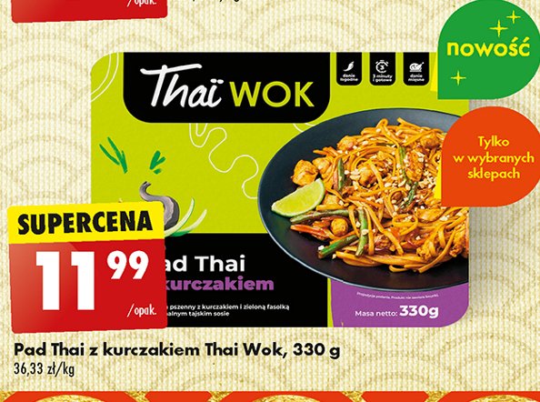 Pad thai z kurczak Thai wok promocja