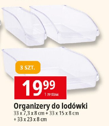 Organizery do lodówki promocja w Leclerc