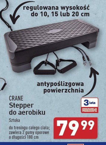 Stepper do aerobiku CRANE promocja w Aldi