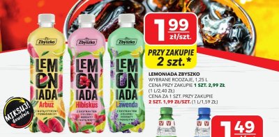 Lemoniada Zbyszko, wybrane rodzaje, 1,25 l promocja w Top Market