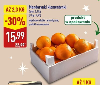 Mandarynki klementynki promocja w Aldi