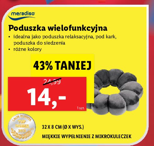 Poduszka wielofunkcyjna 32 x 8 cm Meradiso promocja