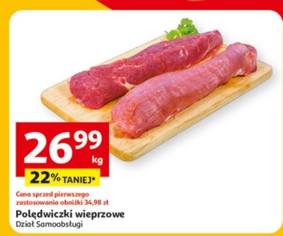 Polędwiczki wieprzowe promocja w Auchan