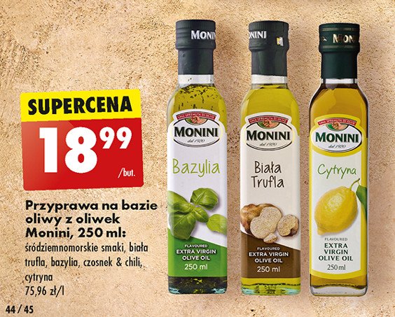 Oliwa z oliwek śródziemnomorskie smaki Monini promocja