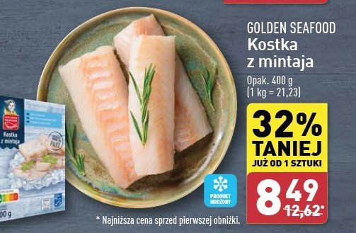 Kostka z mintaja Golden seafood promocja w Aldi