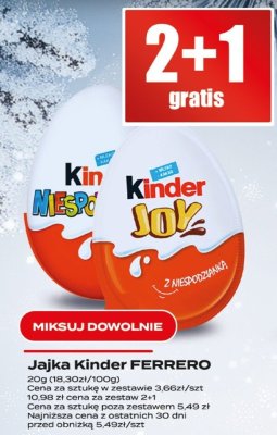 Jajka Kinder FERRERO promocja w Supeco