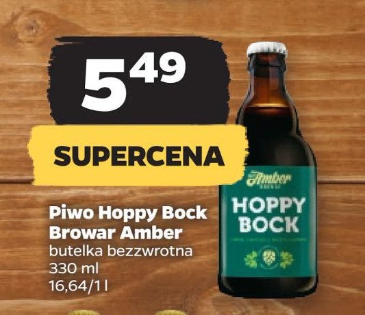 Piwo Amber hoppy bock promocja