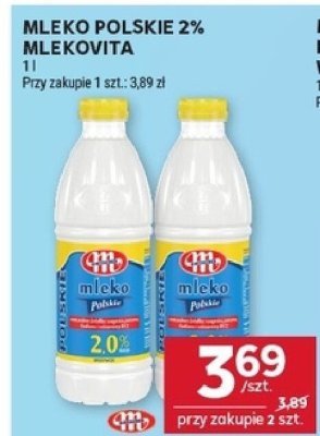 Mleko polskie 2% Mlekovita promocja w Stokrotka