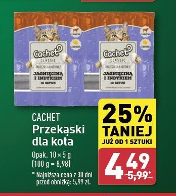 Przekąski z jagnięciną i indykiem Cachet promocja w Aldi