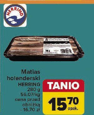 Matjas holenderski Herring promocja w Carrefour Market