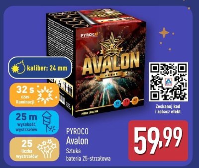 Fajerwerki Avalon PYROCO promocja w Aldi