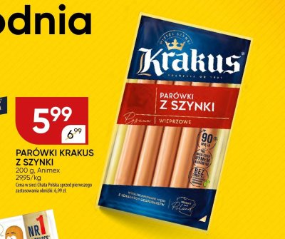 Parówki z szynki Krakus promocja