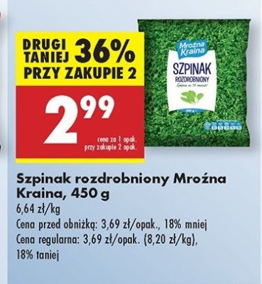 Szpinak rozdrobniony Mroźna kraina promocja