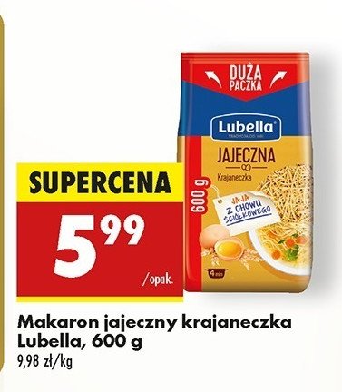 Makaron krajaneczka Lubella jajeczna promocja
