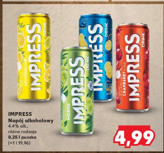 Drink cranberry Sobieski impress promocja w Kaufland