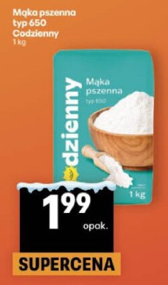 Mąka pszenna typ 650 Codzienny promocja w Delikatesy Centrum