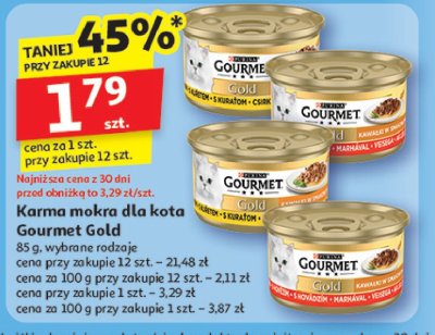 Karma dla kota mus z wo艂owin膮 Purina gourmet gold promocja