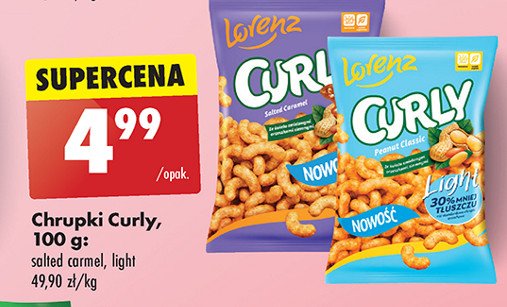 Chrupki light Lorenz curly promocja