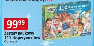 Zestaw naukowy 110 eksperymentów Clementoni promocja w Leclerc