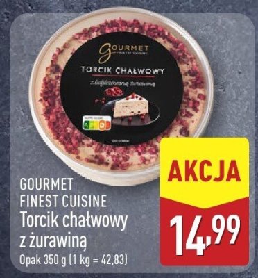 Torcik chałwowy z żurawiną GOURMET FINEST CUISINE promocja w Aldi