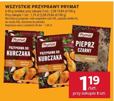 Przyprawy wszystkie rodzaje promocja w Stokrotka