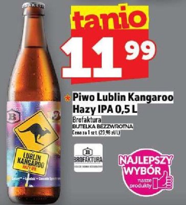 Piwo Lublin Kangaroo Hazy IPA 0,5 L Brofartura promocja w TOPAZ