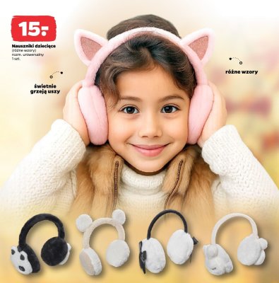 Nauszniki dziecięce różne wzory promocja w Netto