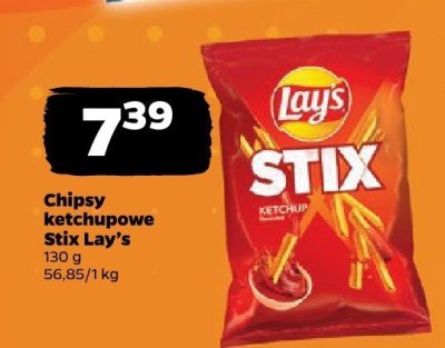 Chipsy ketchupowe Stix Lay's promocja w Netto