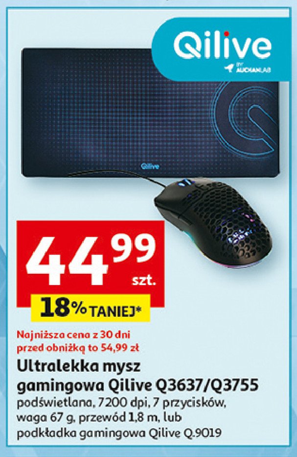 Mysz gamingowa q.3637 Qilive promocja