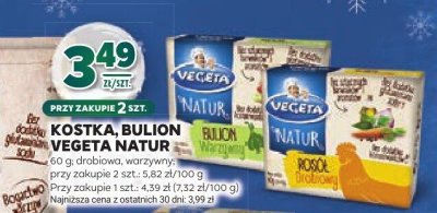 Bulion Kostka Vegeta Natur promocja w Stokrotka