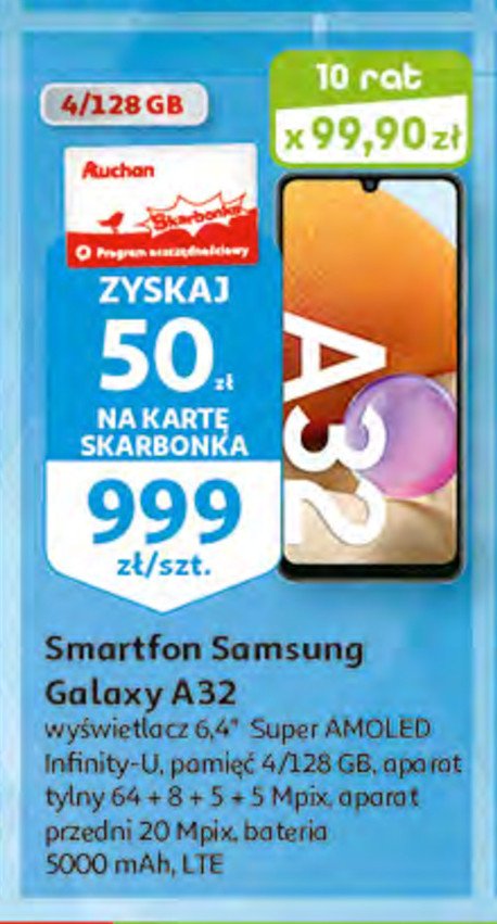 Smartfon a32 sm-a325 Samsung galaxy promocja