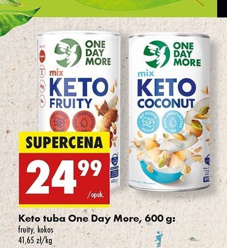 Mix keto coconut One day more promocja w Biedronka