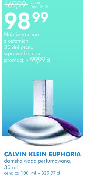 Woda perfumowana Calvin klein euphoria woman promocja