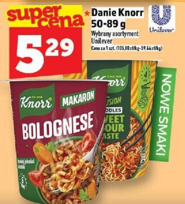 Danie Knorr 50-85 g, wybrane asortymenty promocja w TOPAZ