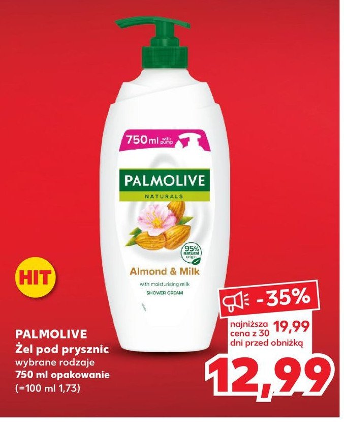 Mydło w płynie milk & almond Palmolive naturals promocja