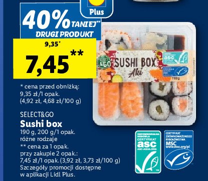 Sushi box aki Select & go promocja