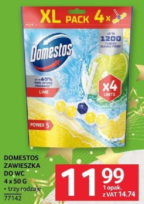 DOMESTOS ZAWIESZKA DO WC 4 x 50 G trzy rodzaje promocja w Selgros