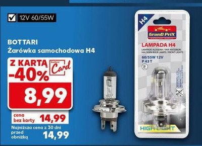 Żarówka samochoda h4 Grand prix promocja