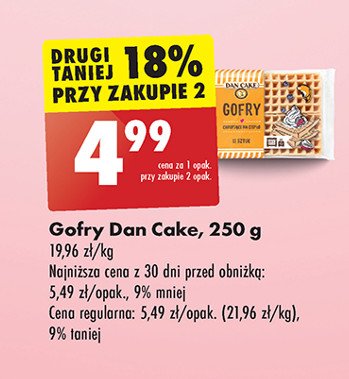 Gofry Dan cake promocja